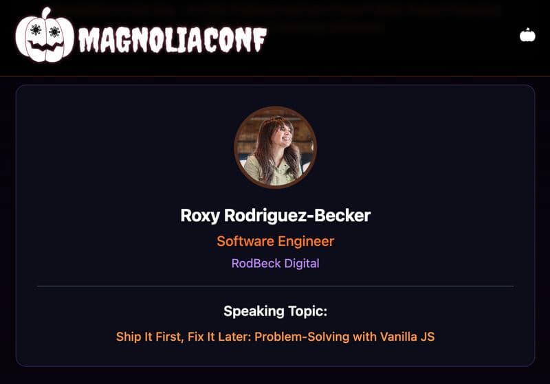 MagnoliaConf Speaker